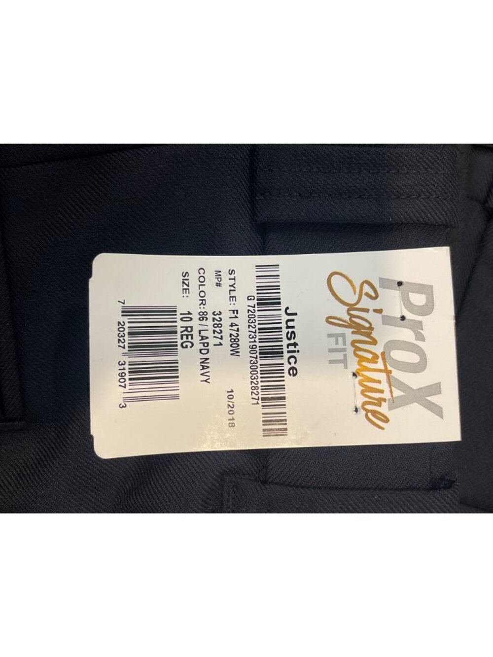 NWT Flying Cross Justice Poly/Wool Pants Womens Sz 10 Unhemmed LAPD Navy 47280W - Picture 2 of 5